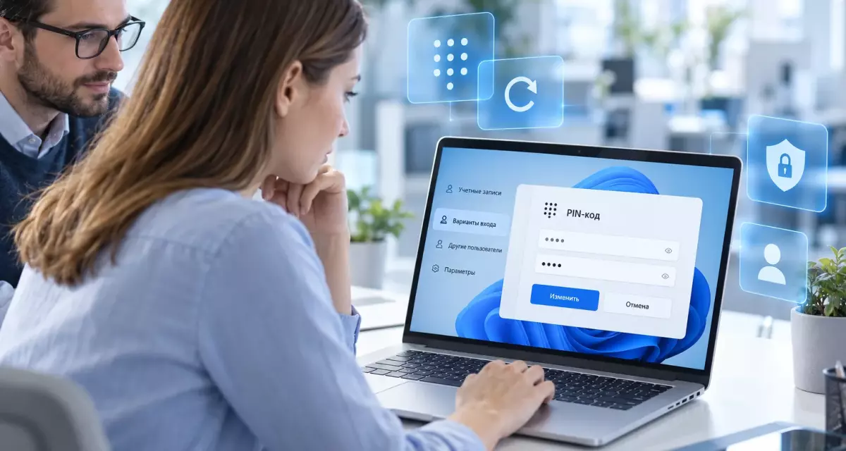 Как заменить PIN Windows Hello в Windows 11, если старый код не работает