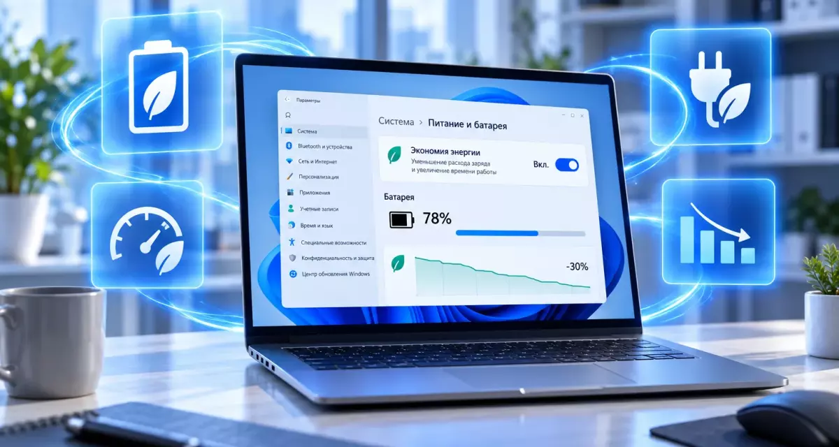Как настроить Energy Saver в Windows 11 и уменьшить расход заряда