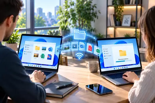 Как передавать файлы между двумя компьютерами с Windows 11 без флешки