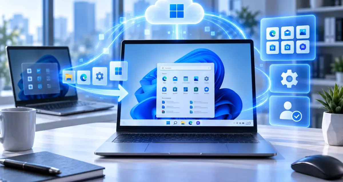 Как Windows 11 26H2 восстанавливает приложения и параметры после смены компьютера
