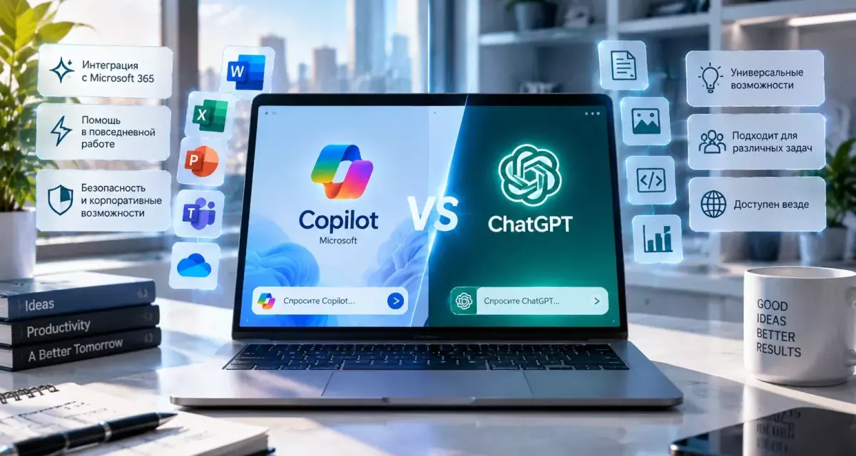 Microsoft Copilot или ChatGPT: какой ИИ-помощник выбрать для работы