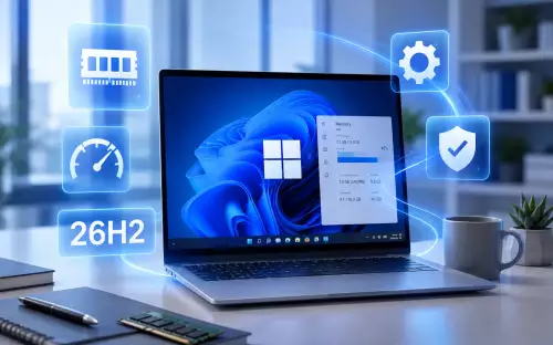 Microsoft оптимизирует память Windows 11 и анонсировала обновление 26H2