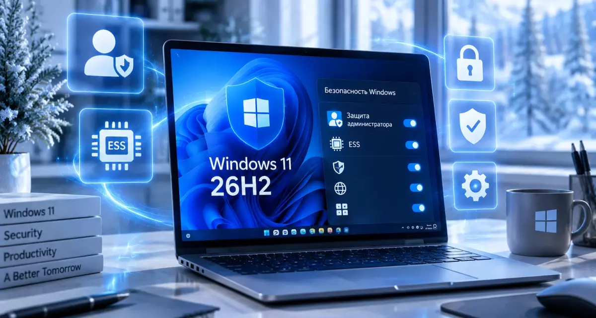 Новые функции безопасности Windows 11 26H2: Защита администратора и ESS