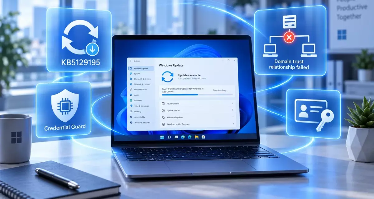 Обновление Windows 11 KB5129195: сбой доверительных отношений домена и Credential Guard