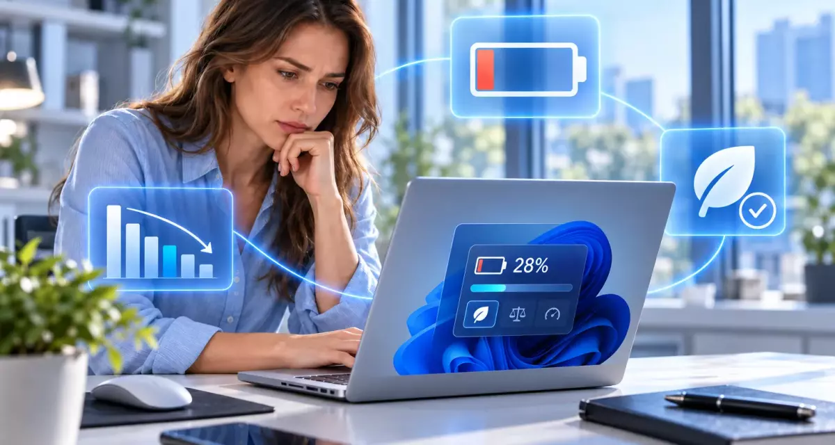 Почему ноутбук с Windows 11 быстро теряет заряд и как уменьшить расход батареи