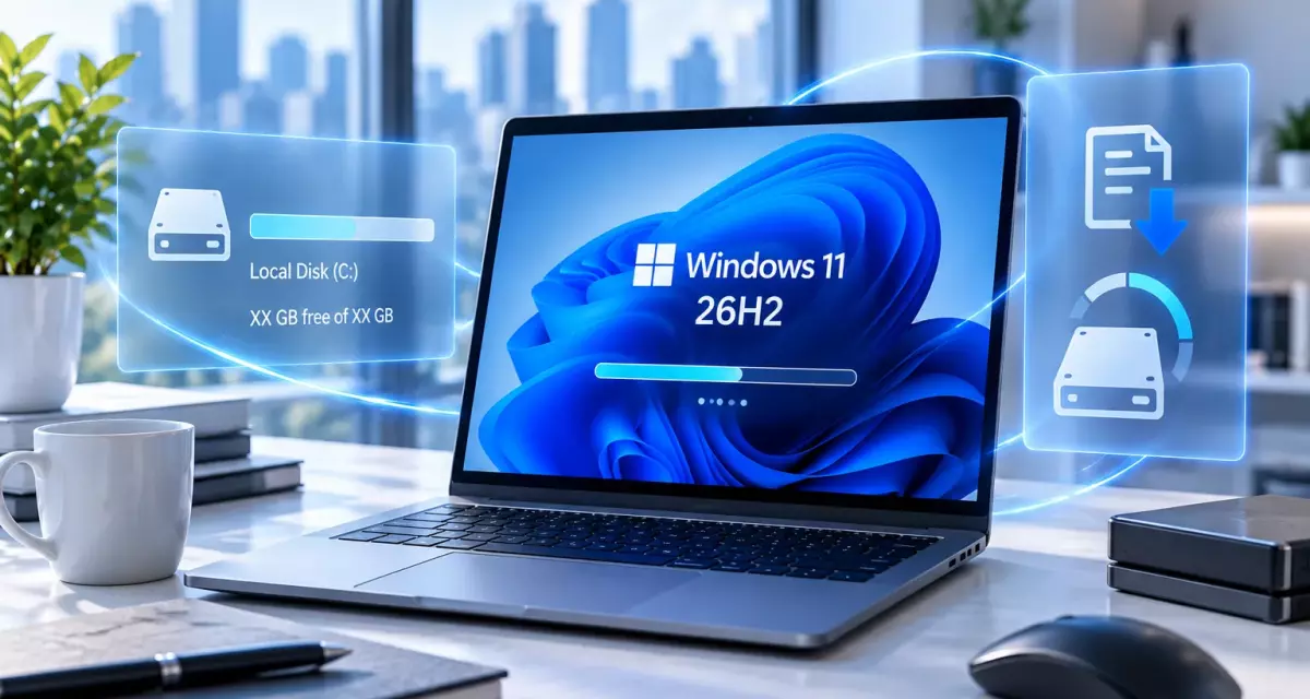 Сколько места на диске занимает обновление до Windows 11 26H2