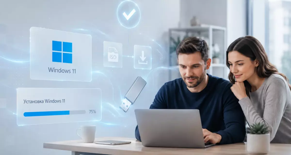 Установка Windows 11 с флешки на компьютер или ноутбук