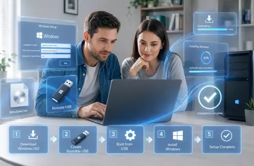 Установка Windows с флешки: пошаговая инструкция для ПК и ноутбука