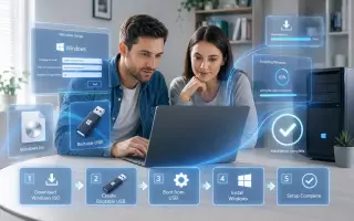 Установка Windows с флешки: пошаговая инструкция для ПК и ноутбука