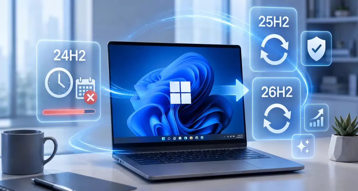 Windows 11 24H2 заканчивает поддержку — обновление до 25H2 и 26H2