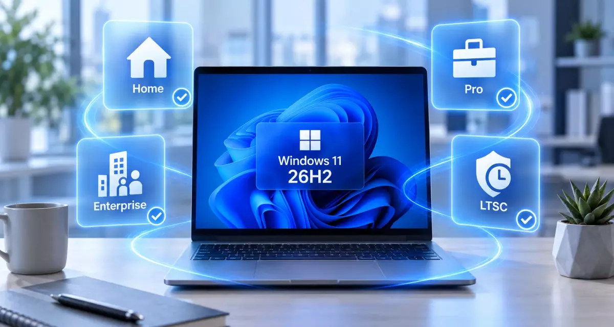 Windows 11 26H2 Home или Pro: какую редакцию выбрать после обновления