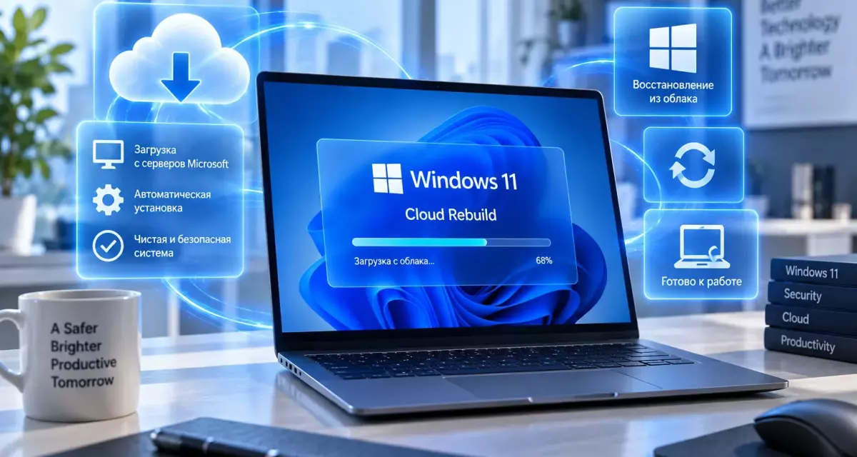 Windows 11 26H2: как работает функция восстановления Cloud Rebuild