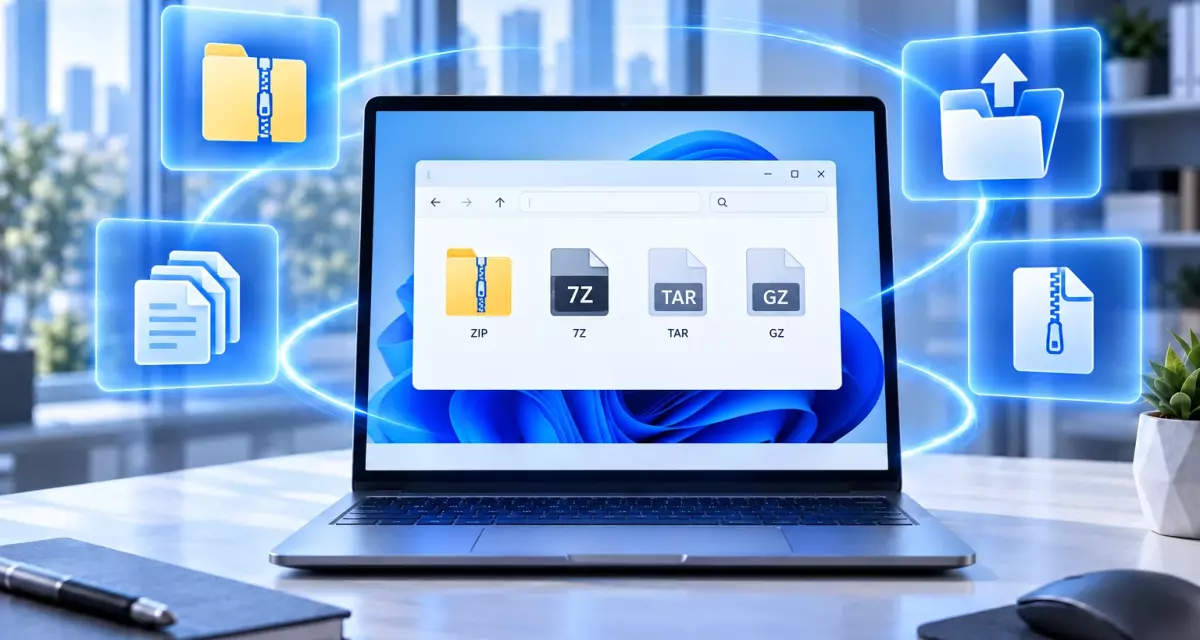 Windows 11 26H2 расширила поддержку архивов — какие форматы доступны без сторонних программ