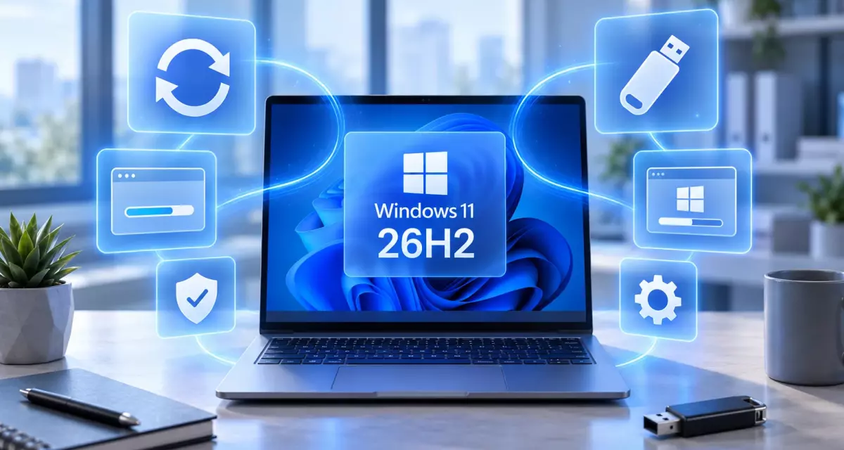 Windows 11 26H2: выбор между чистой установкой и апдейтом через Windows Update