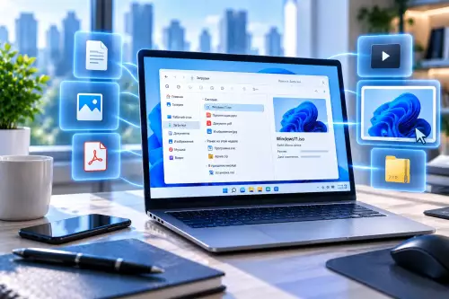 Как Windows 11 теперь показывает скачанные файлы в области предварительного просмотра