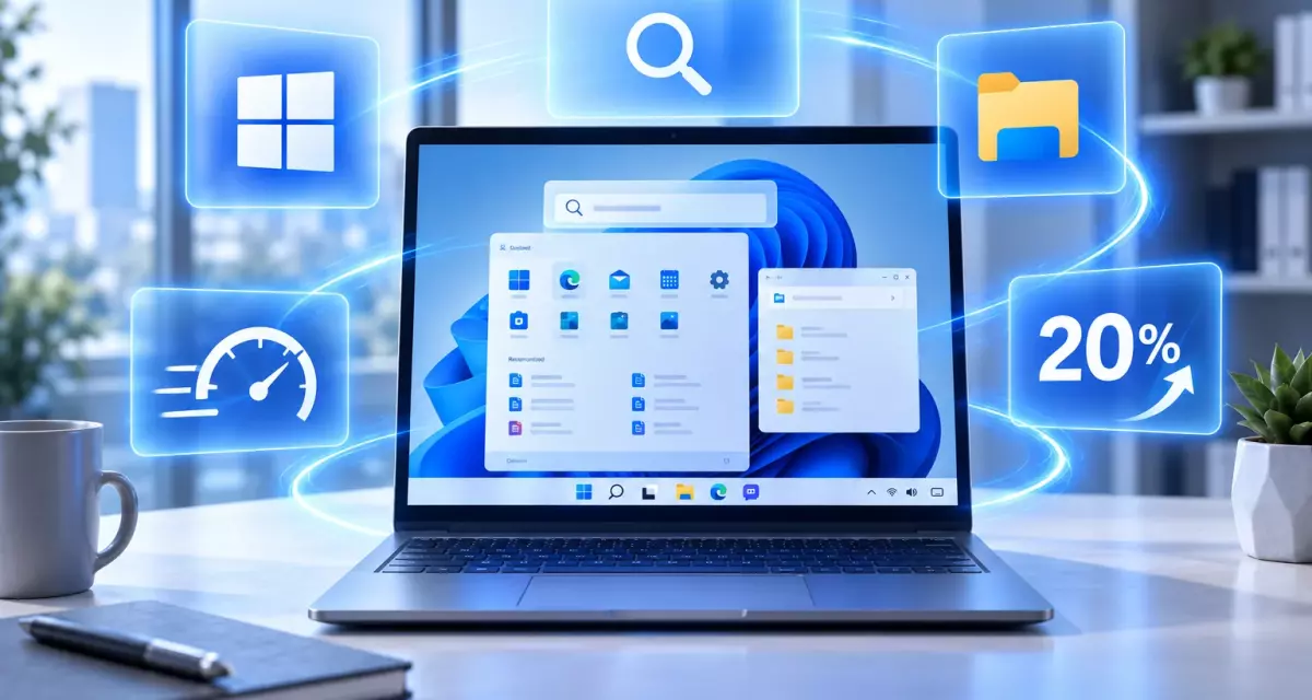 Windows 11 ускорила «Пуск», Поиск и Проводник — отклик вырос до 20%