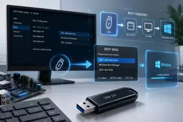 Как загрузиться с флешки для установки Windows через BIOS и Boot Menu
